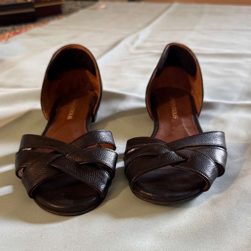Anonymous Copenhagen Stylish Black Leather Women's sandals, size 39.5